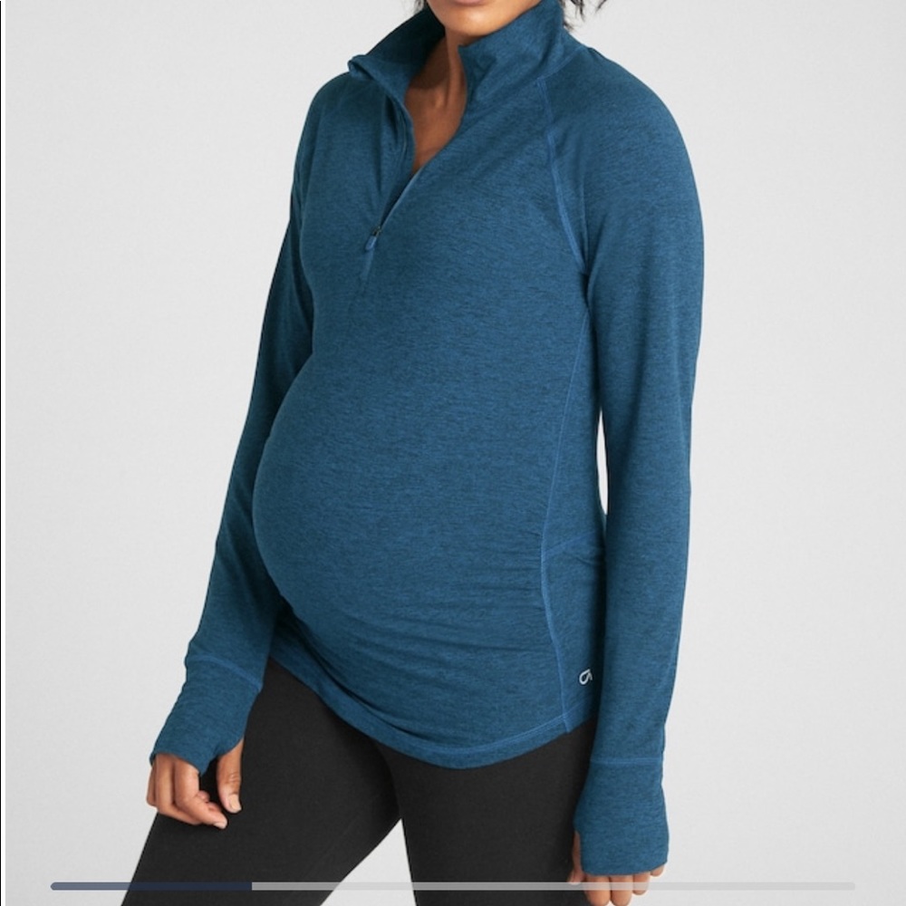 Gap Maternity GapFit Pullover Sweatshirt, Size M